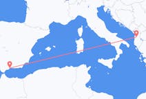Flyg från Tirana, Albanien till Málaga, Spanien