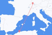 Flyreiser fra Chlef, Algerie til Zürich, Sveits