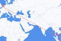 Flyreiser fra Kuala Terengganu, Malaysia til Brussel, Belgia