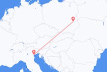 Flights from Lublin, Poland to Venice, Italy
