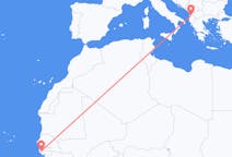 Flyreiser fra Ziguinchor, Senegal til Tirana, Albania