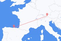 Vluchten van Santander, Spanje naar Innsbruck, Oostenrijk