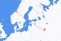 Flights from Kaluga, Russia to Trondheim, Norway