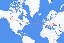 Flights from Fort St. John, Canada to Istanbul, Turkey