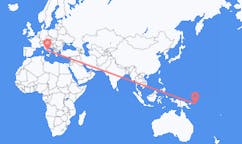 Flights from Kieta, Papua New Guinea to Naples, Italy