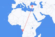 Flyg från Luanda, Angola till Konya, Turkiet