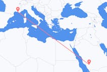 Flüge von Bishah, Saudi-Arabien nach Marseille, Frankreich