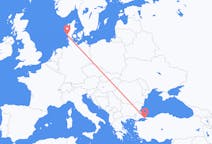 Flights from Istanbul, Turkey to Esbjerg, Denmark