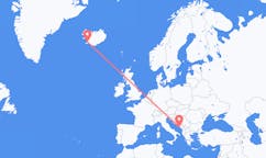 Voli dalla città di Ragusa, la Croazia alla città di Reykjavik, l'Islanda