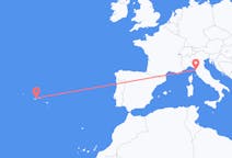 Flights from São Jorge Island, Portugal to Pisa, Italy