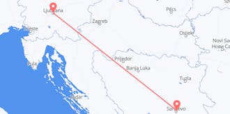 Flights from Slovenia to Bosnia &amp; Herzegovina