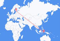 Flyreiser fra Ambon, Maluku, til Helsingfors