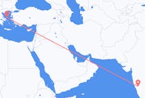Flights from Hubli, India to Skyros, Greece