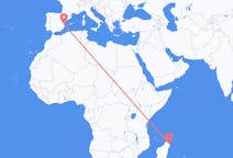 Flyg från Sambava, Madagaskar till Valencia, Spanien