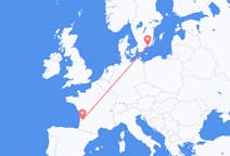 Flights from Bordeaux, France to Ronneby, Sweden