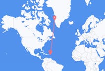 从圣基茨和尼维斯出发圣基茨岛目的地 格陵兰西西缪特的航班