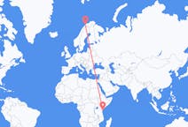 Flyreiser fra Mombasa, Kenya til Tromsø, Norge