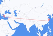 Flyg från Taizhou, Jiangsu, Kina till Karpathos, Grekland
