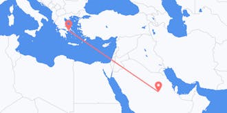 Flyreiser fra Saudi-Arabia til Hellas