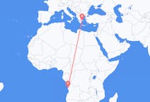 Flyreiser fra Luanda, til Athen