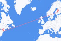 Flights from New York to Jyvaskyla