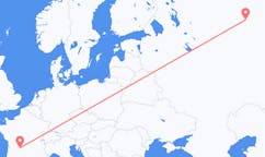Flights from Syktyvkar, Russia to Brive-la-Gaillarde, France