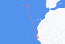 セネガルのから ジガンショール、ポルトガルのへ サンタマリア島フライト