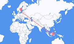 出发地 印度尼西亚望加錫目的地 瑞典維斯比的航班
