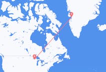 来自美国埃爾伍德目的地 格陵兰伊卢利萨特的航班