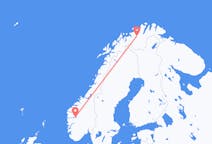 Voos de Sogndal, Noruega para Alta, Noruega