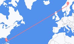 Loty z Key West, Stany Zjednoczone do Östersund, Szwecja