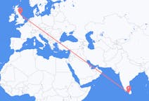Flyg från Colombo, Sri Lanka till Durham, England