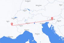 Flyreiser fra Ljubljana, Slovenia til Grenoble, Frankrike