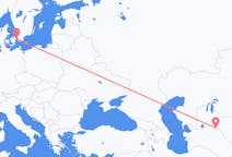 Flyg från Urgentj, Uzbekistan till Köpenhamn, Danmark