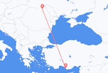 Loty z Suczawa, Rumunia do Gazipasa, Turcja