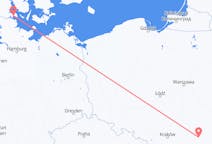 Flyg från Sønderborg, Danmark till Rzeszów, Polen