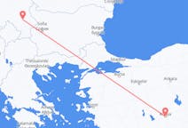トルコのコンヤから、セルビアのニシュ市までのフライト