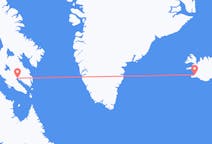 Flyg från Iqaluit, Kanada till Reykjavik, Island