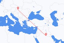 Flyreiser fra Rafha, Saudi-Arabia til Budapest, Ungarn