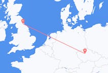 Flyrejser fra Durham, England til Prag, Tjekkiet