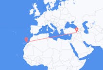 Flights from Batman, Turkey to Lanzarote, Spain
