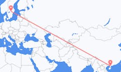 Flyreiser fra Zhanjiang, Kina til Oerebro, Sverige