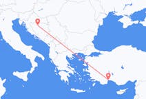 来自波斯尼亚和黑塞哥维那出发地 巴尼亚卢卡目的地 土耳其安塔利亚的航班