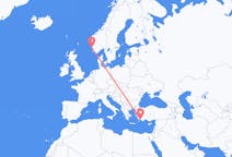 Flights from Haugesund, Norway to Dalaman, Turkey