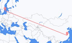 Flyrejser fra Huangshan, Kina til Visby, Sverige