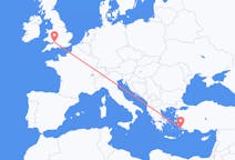 Flights from Bodrum in Turkey to Bristol in England