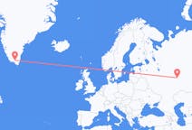 Flights from Narsarsuaq, Greenland to Kazan, Russia