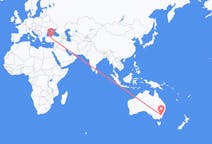 Flyreiser fra Canberra, Australia til Ankara, Tyrkia