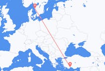 Flyrejser fra Antalya, Tyrkiet til Göteborg, Sverige