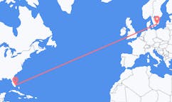 Flyg från Fort Lauderdale, USA till Karlskrona, Sverige